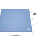Antimicrobial Bag Barrier for Medical Bags and On The Go Workstations, Latex Free Reusable Shield That Kills Microorganisms, Easy Wipe Cleanup, Keeps Your Workspace Clean and Hygienic for Med Pros and Clinicians, 24 x 24 in blue