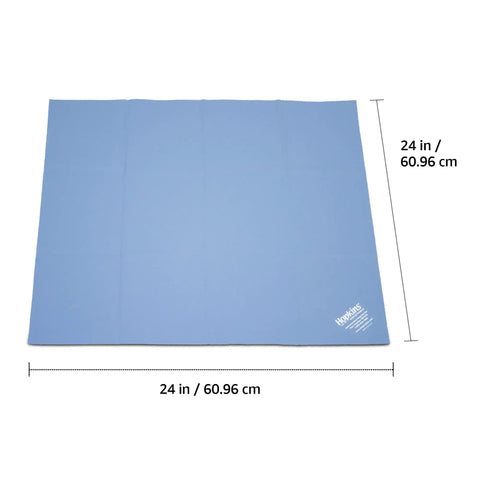 Antimicrobial Bag Barrier for Medical Bags and On The Go Workstations, Latex Free Reusable Shield That Kills Microorganisms, Easy Wipe Cleanup, Keeps Your Workspace Clean and Hygienic for Med Pros and Clinicians, 24 x 24 in blue