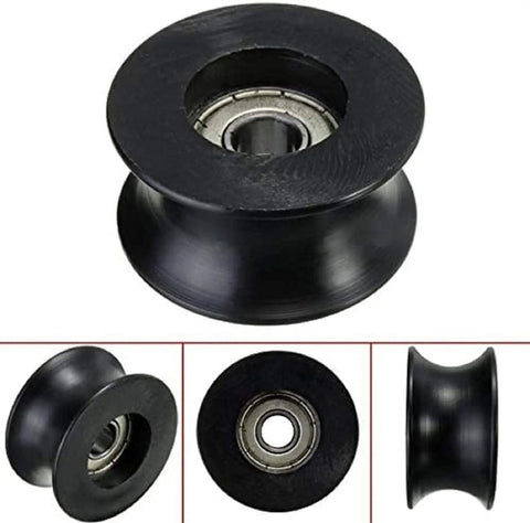 4 Pack U Groove Pulley Set With 8mm Inner Bore, 40mm Outer Diameter And 20mm Thick Wheel, Ideal For Doors, Windows, And Mechanical Equipment