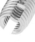 Self Tapping Slotted Screw Insert Kit For Preventing Loosening, 20 Pieces M8 X 15mm Threaded Inserts For Industrial Use, Easy Install Without Pre Tapping, Durable Metal Hardware For Secure Fastening In Machinery And Equipment, SUS303 insert close-up
