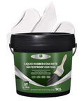 Rock Solid Roof Waterproof Sealant And Liquid Rubber Coating For EPDM Metal Roofs RV Shelters And Concrete Repair With No Sweat Application And Tough As Nails Durability In One Gallon White Bucket