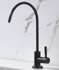 Real Deal Oil Rubbed Bronze Drinking Water Faucet For Reverse Osmosis Systems With Non Air Gap Design And Lead Free 304 Stainless Steel Construction delivering smooth flow, 10-7/16 inches high.