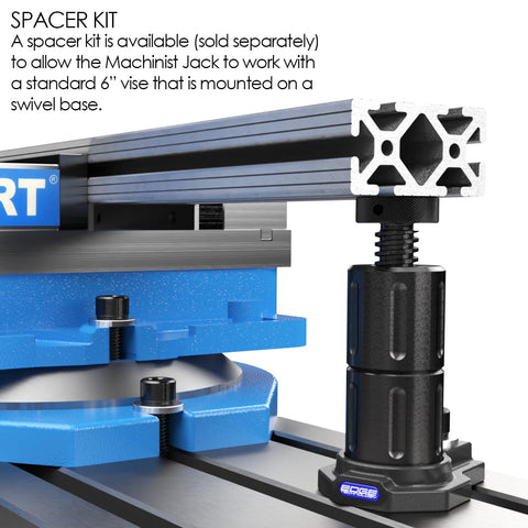 Beefy Heavy Duty Machinist Jack For Milling Machines With Three Quarters To Six ACME Screw Large 1.4 Inch Contact Pad