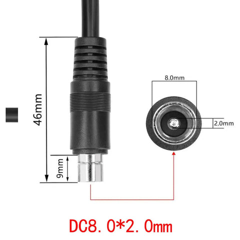 Close-up of 150 Cm Long 30A to DC8020 Male Power Cord Connector Wire For Transmission From Solar Panel To Generator Link Cable