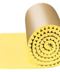 Yellow 5 Meter Roll Self Adhesive Acoustic Foam Panels 3 Centimeter Thick Noise Dampening Soundproofing Mats For Home Studio Setup, rolled product view.