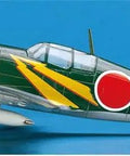 1 To 72 Scale J2M3 Raiden Jack Fighter Model Kit With Dope Decals And Step By Step Instructions For Vintage Warbird Builders Great Gift For Aircraft Hobbyists And Collectors box cover showing green aircraft image