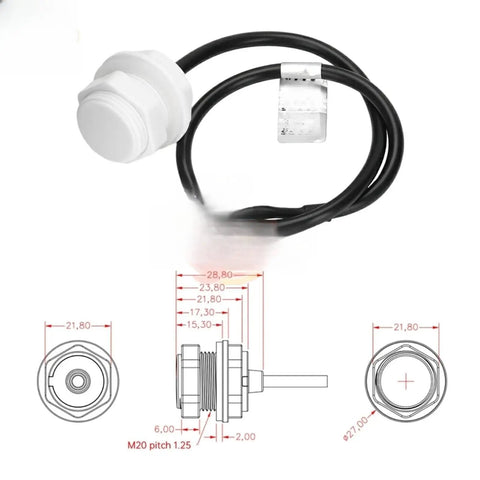 Float Switch Flowmeter With NPN Output For Liquid Level Sensing And Monitoring, photoelectric sensor with M20 threaded body