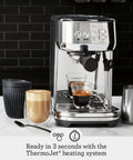 Next Level Semi Automatic Espresso Machine With Auto Frothing Wand For Barista Level Microfoam And Flawless Latte Art At Home In Sleek Black Stainless Steel Build Compact Kitchen Setup For Smooth Shots And Rich Crema Daily, featuring espresso drinks.