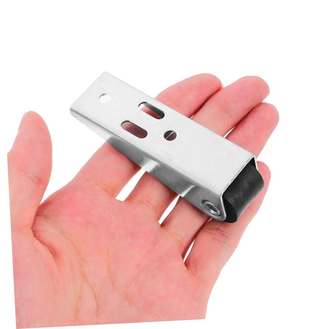 Easy Setup Rides Slick Heavy Duty Galvanized Gate Caster Wheels For Wooden Doors And Sliding Barn Supports Directional Roller Kits on a hand.