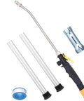 Rock Solid Rv Camper Rig Service Kit Featuring A Durable Mag Anode Rod And Flexible Flush Wand For Hot Water Tanks Paired With A Sturdy Hex Wrench For No Sweat Sediment Removal components showing flush wand, rods, and wrench.