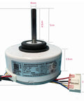 High Efficiency Brushless DC Fan Motor For 20W WZDK20-38G ZKFP-20-8-6 Air Conditioning Unit Replacement showcasing dimensions