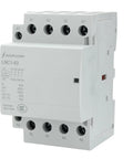 4 Pole Contactor With 110 120V Coil, 63A Normally Closed NC, Heavy Duty Silent Operation, DIN Rail Mount, side view