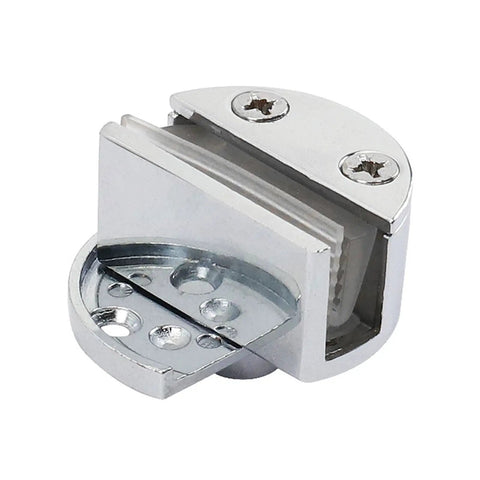 No Drilling Glass Door Hinges With Zinc Alloy Single Clamp Pivot for bathroom kitchen shower cabinet doors