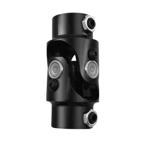 Three Quarter Inch Double D Universal Joint For Steering Shaft Black Coated 35 Degree Bend Total Length 3.25 Inches 83mm 40Cr Alloy Steel