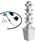 Hydroponic Vertical Garden System For Indoor Outdoor Use 30 Plant Tower Planter With Pump And Water Tank Soilless Grow Kit