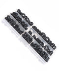 260 Piece Rubber Grommets Kit For Electrical Cable Holes 7 Size Blanking Grommets in compartment box