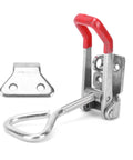 Heavy Duty Stainless Steel Toggle Latch With Adjustable Clamping Force For Garage Gear And Decor Setup Holds Up To 1323 Pounds Like A Boss stainless steel latch with red handle and keeper