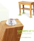 Bamboo Shower Bench With Shelf And Free Soap Dish For Spa Like Bathrooms No Fuss Easy Set Up 19 Inch Waterproof