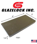 Hella Tough Quarter Inch Black Plastic Flat Plate Shims, 4x2 inches, for cabinet leveling and tile spacing.