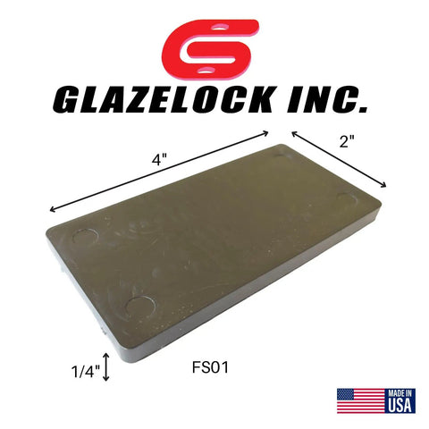 Hella Tough Quarter Inch Black Plastic Flat Plate Shims, 4x2 inches, for cabinet leveling and tile spacing.