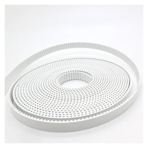 Heavy Duty 2M Steel Reinforced Polyurethane Timing Belt In A Solid Fifty Meter White Roll Built Tough For 3D Printers And CNC Routers Delivering Smooth Running Precision With Zero Flex Across All Widths To Get Your Rig Ready To Roll On Demand