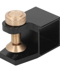 Pro Grade Dovetail Jig Marker And Saw Gauge Set For Woodworking And Furniture Building With Eight Versatile Modules, black frame with brass knob.