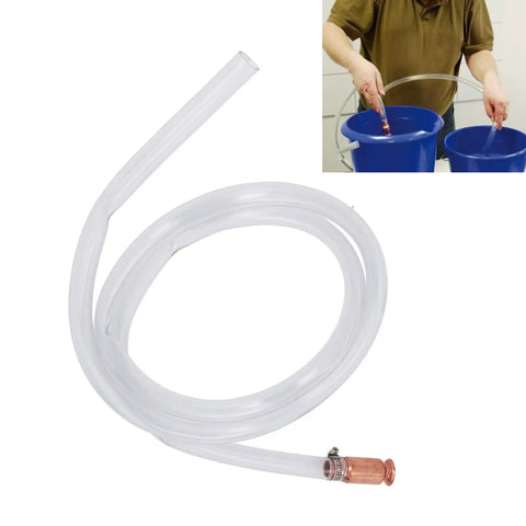 Hand Siphon Pump For Gas Water And Fuel Transfer With Siphon Hose For Car Boat Aquarium Bathtub And Fish Tank Use PVC Vibration Siphon Design For Quick Mess Free Filling, 1.8m hose