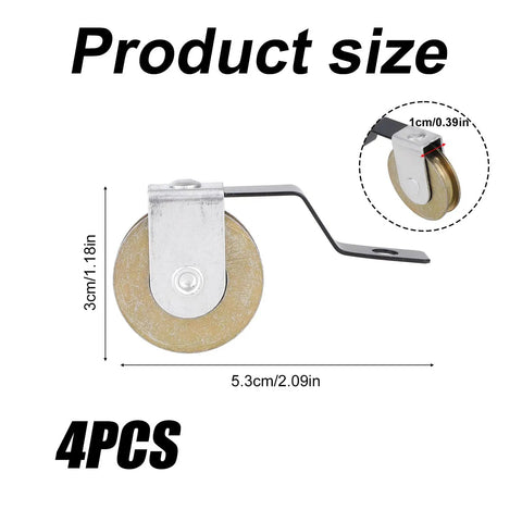 Knockout Four Pack Sliding Screen Door Tension Springs Replace B638 B687 B639 B756 Push Pull Hardware With Rock Solid Stainless Steel Bearings For Hardcore College Style Doors, stainless steel roller size 2.09 x 1.18 inches.