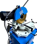 Heavy Duty 16 Inch Cold Cut Saw Built Like A Tank With Killer 4Hp Motor 220 Volt Three Phase Cuts Steel Aluminum from top angle