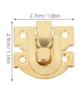 Set Of 30 Vintage Iron Hasp Latches For Jewelry Boxes And Wooden Cabinets With Decorative Design And Retro Toggle Catch