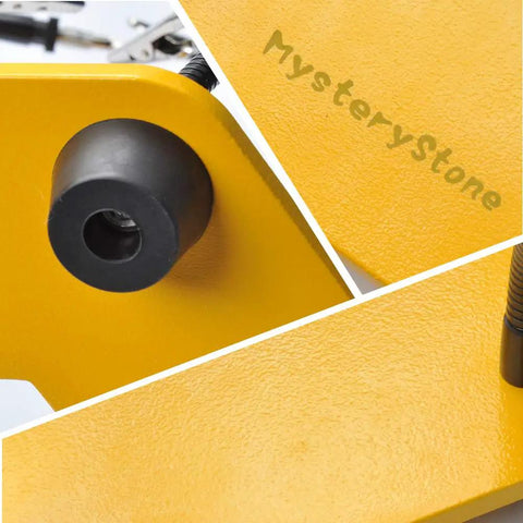 Close-up of the Heavy Duty Soldering Helping Hands Station with sturdy steel base and non-slip rubber feet detail