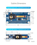 Outline dimensions of Long Wave Infrared Thermal Imaging Camera Module With 80x62 Pixel Array 45 Degree FOV.