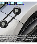 Heavy Duty Bumper Quick Release Clips Fasteners Kit For Front And Rear Bumpers Universal Fit For Most Cars Includes Washers And Stainless Steel Screws Easy Install Durable Aluminum Alloy With Rubber Seals Black shown near car tire and bumper.