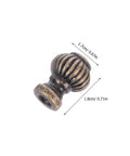Vintage Pumpkin Drawer Pulls 12 Piece Set Old School Round Cabinet Knobs For Jewelry Boxes Cupboards And Furniture Hardware In Small Lantern Green Bronze Finish With A Comfy Grip