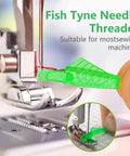 Fish Mouth Needle Threader For Sewing Machines And Hand Use Automatic Needle Threader Tool No Fuss Quick Threading Aid