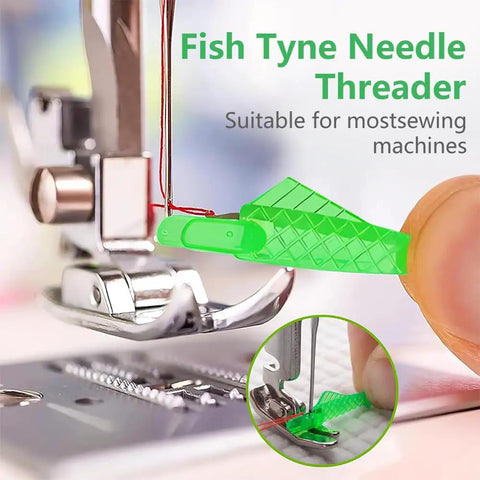 Fish Mouth Needle Threader For Sewing Machines And Hand Use Automatic Needle Threader Tool No Fuss Quick Threading Aid