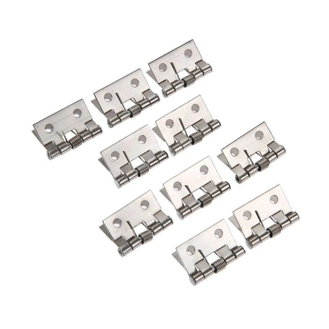 Concealed Door Hinges Set 10 Pcs Stainless Steel Butt Hinge For Cabinets And Furniture Easy Install High Load Bearing Wear Resistant Hidden Hinge Replacement 26x31mm Thickened Panel Casting Durable Hardware displayed in row
