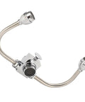Eye Wash Station Faucet Mounted Eyewash Unit With Double Nozzle For Industrial Sinks Built Tough In PP And 304 Stainless Steel