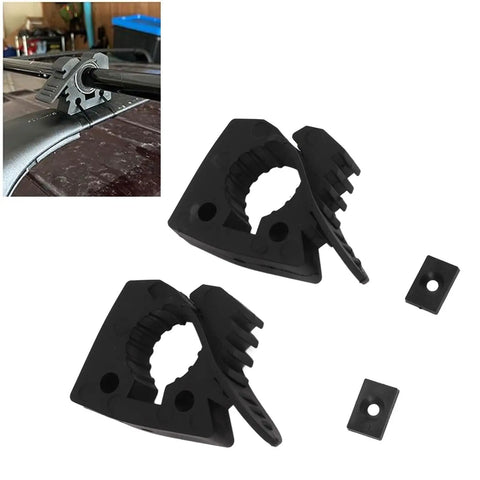 Heavy Duty Rubber Shovel Holder Mount With Quick Release Clamp shown with and without installation, space-saving bracket