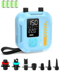 Rechargeable Electric Paddle Board Pump With Auto Off Portable Sup Inflator With 12V Car Power All In One Air Pump With 7 Nozzles