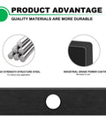 6 Pack 8x2 Inch Edger Blades With 1 Inch Center Hole Replacement For Lawn Edgers Compatible With Echo Stihl Ryobi And Maruyama Eco Friendly Durable Stainless Steel Pro Grade Tough As Nails, black coated steel blade
