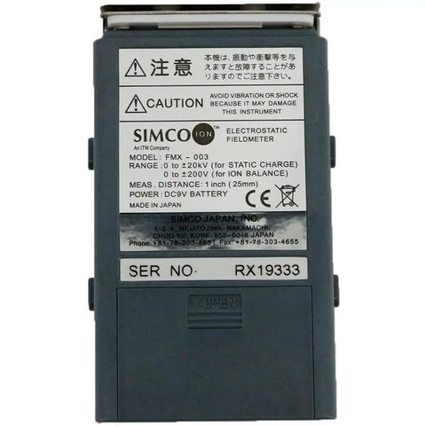 Non Contact Electrostatic Field Meter For ESD Testing And Static Charge Elimination Portable Field Meter With Precise Surface Charge Readouts And Ion Balance From 0 To 200V Ideal For Labs Workshops And On The Go, black handheld unit
