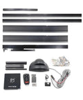 Heavy Duty Sliding Barn Door Hardware Kit With Smooth As Butter Aluminum Track System Built Tough For Homeowners all parts arranged neatly