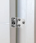 Heavy Duty 316 Stainless Steel Door Hinges Two Pack 54x37mm Thickened Gate And Furniture Butt Hinges installed on a door