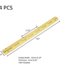 Premium Grade Real Deal Heavy Duty Gold Iron Piano Hinge 7.87 Inches dimensions with 2.32 inch width and 4 pack.