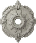 Cream Hand Painted Ceiling Medallion, 28 3/8 Inch Outside Diameter, 3 3/4 Inch Inside Diameter, decorative detail view