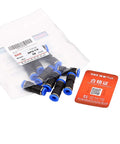 Push To Connect Quick Connect One Quarter Inch Tube Fitting Plastic Union Pneumatic Connector Set 10 Pack Easy Install