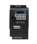 Pro Grade Bang for Buck Variable Frequency Drive VFD 0.75 To 5.5 KW 220 To 380V Inverter For Three Phase Motors, Speed Controller, 1PH To 3PH Ready, 1.5KW Version For DIY And Pro Shops - black VFD with display and terminals