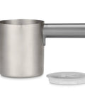 Milk Frother Cup Replacement Part for K-Cafe Coffee Makers 80 Milliliters Hot and Cold Frothing Extra Kitchen Accessory in Nickel