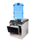 Pro Hustle Electric Countertop Bullet Ice Maker Machine For Home RV Campsite Rapid Daily Freezing Output with water barrel.